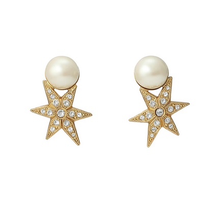 STAR pearl pierce/earring
