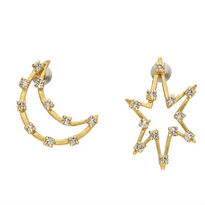 FILIGREE moon star solo pierce/earring(gold)