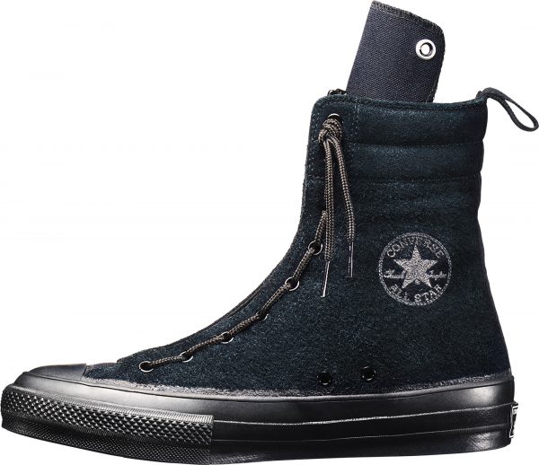 CHUCK TAYLOR SUEDE NH KNEE HI（ブラック）横