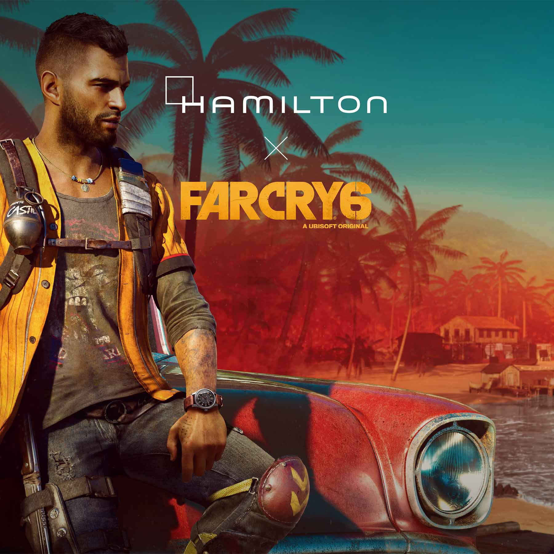 世界的人気ゲームの最新作とハミルトンのコラボモデル【H70645533：HAMILTON KAHKI FIELD TITANIUM AUTO 『Far  Cry6®』 LIMITED（ハミルトン カーキ フィールド チタニウム オート ファークライ6 リミテッドエディション）】発売！ | THREEC  | ウブロ,オメガ,カルティエ ...