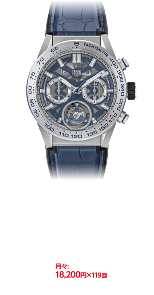 【日本限定50本】タグ・ホイヤー カレラ キャリバーホイヤー02T クロノグラフ ブルーエディション　1,990,000円［＋税］