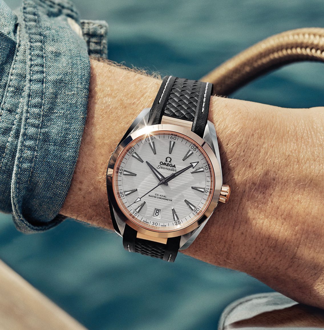 値下げ☆オメガ純正シーマスターアクアテラレザーベルト20-18mmバックル18 オメガ純正 シーマスターアクアテラレザーベルト20-18mm＆バックル18mm